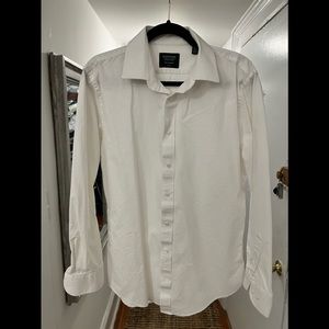 Nordstrom white button down size 16 34-35
